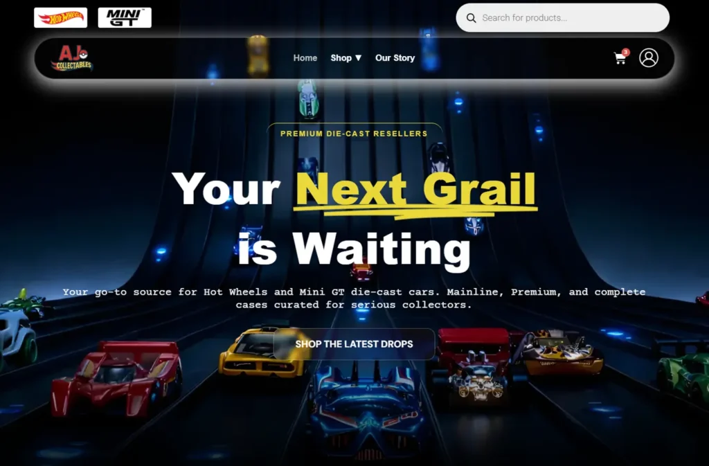 AJ Collectables Homepage
